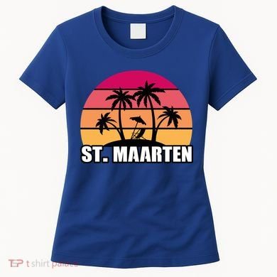 St Maarten Travel Vacation Souvenir Gift Women's T-Shirt