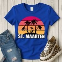 St Maarten Travel Vacation Souvenir Gift Women's T-Shirt thumb 3
