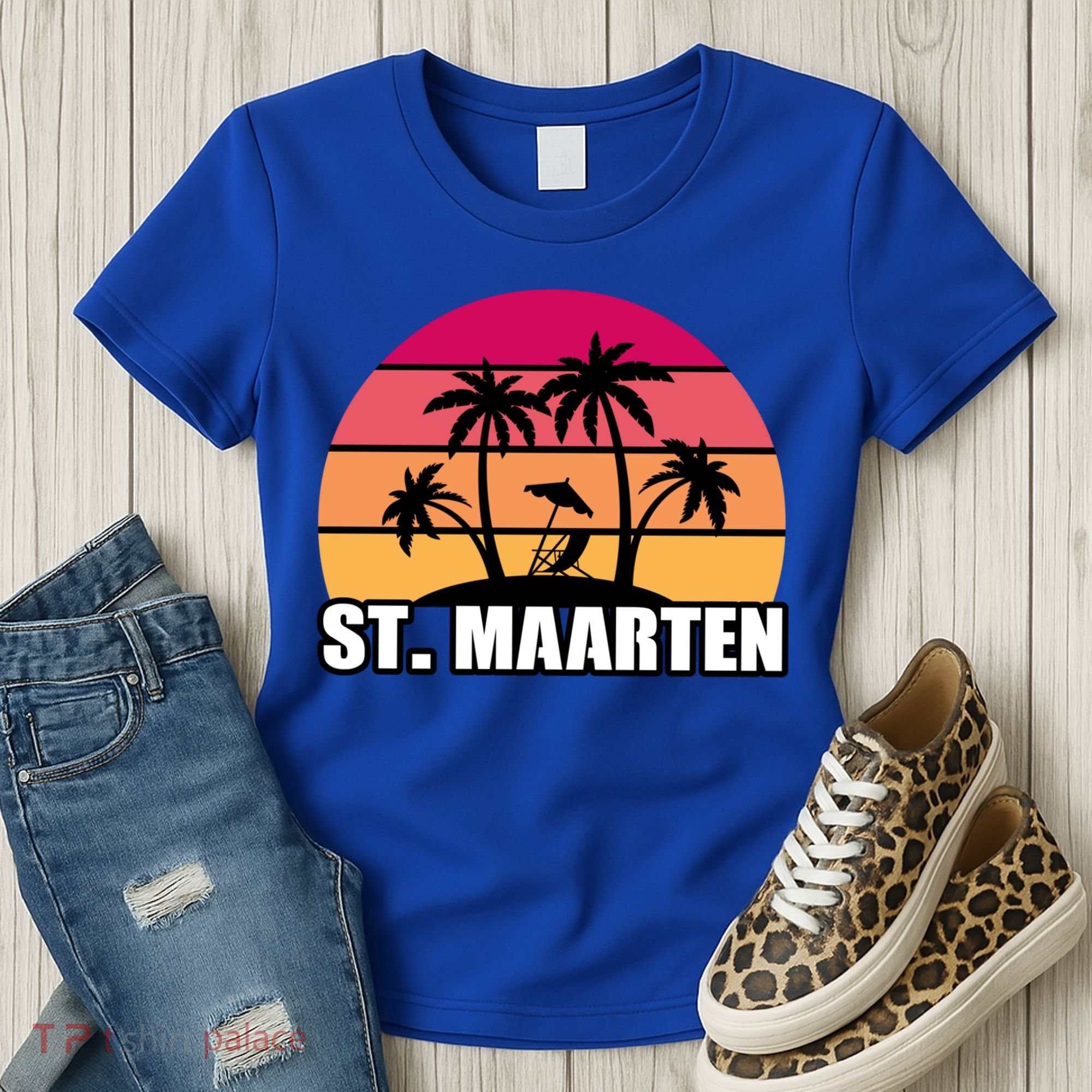 St Maarten Travel Vacation Souvenir Gift Women's T-Shirt