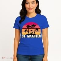 St Maarten Travel Vacation Souvenir Gift Women's T-Shirt thumb 4