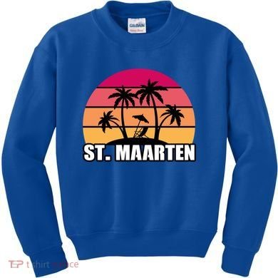St Maarten Travel Vacation Souvenir Gift Kids Sweatshirt