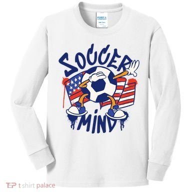 Soccer Mind USA Kids Long Sleeve Shirt