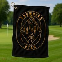 Snowbird Mountains Utah Hiking Outdoors Golf Towel thumb 1