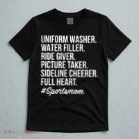 Sports Mom Uniform Washer Water Filler Baseball Mom T-Shirt thumb 5