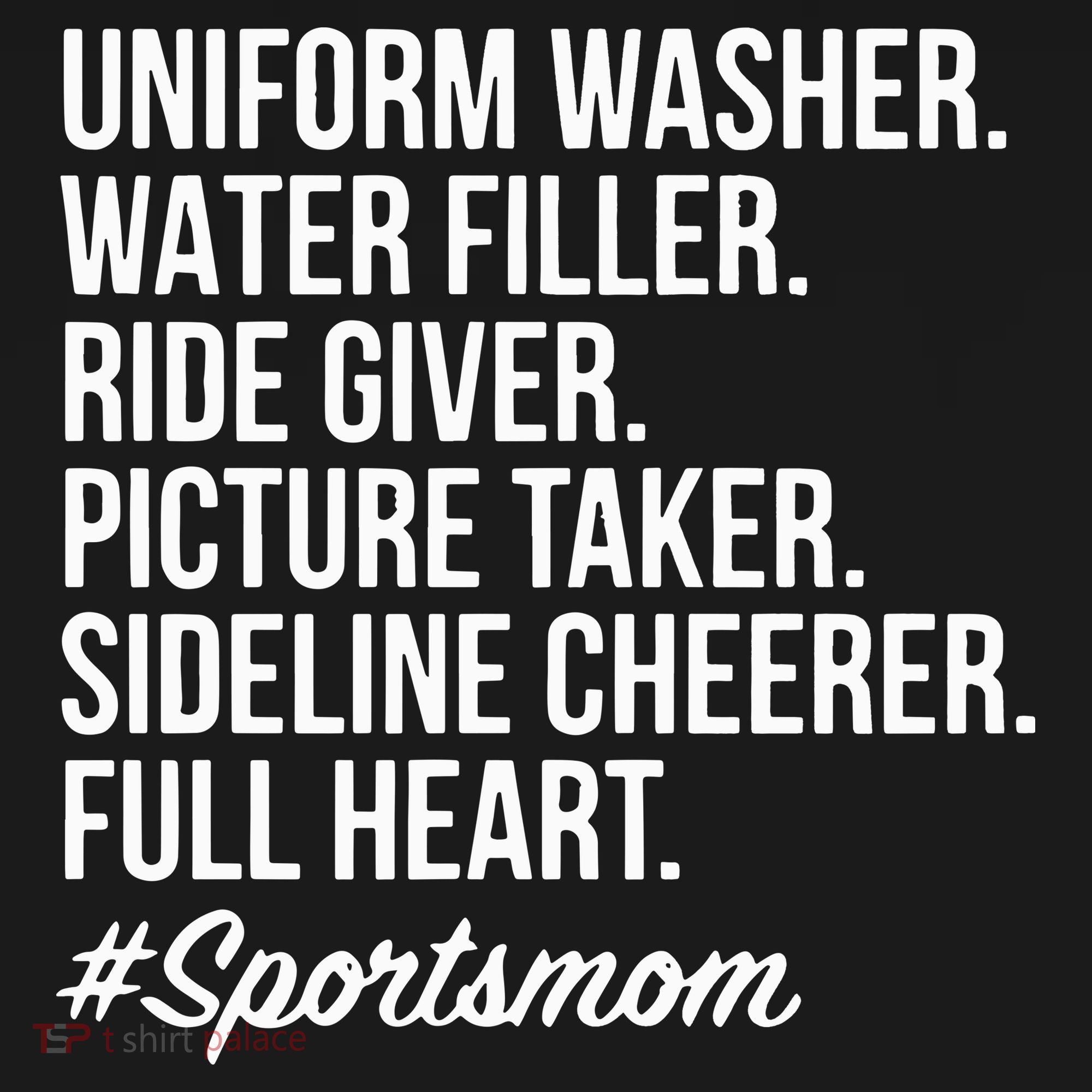 Sports Mom Uniform Washer Water Filler Baseball Mom T-Shirt