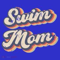 Swim Mom Vintage Rainbow Gift T-Shirt thumb 7