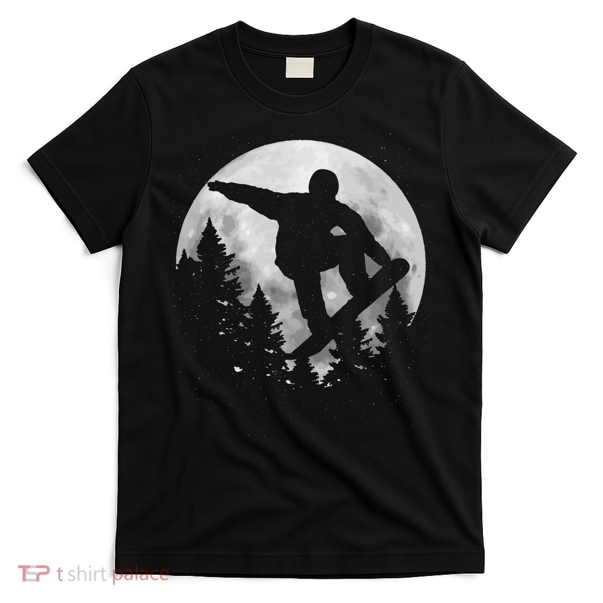 Snowboard Moon vintage Freestyle Snowboarding T-Shirt