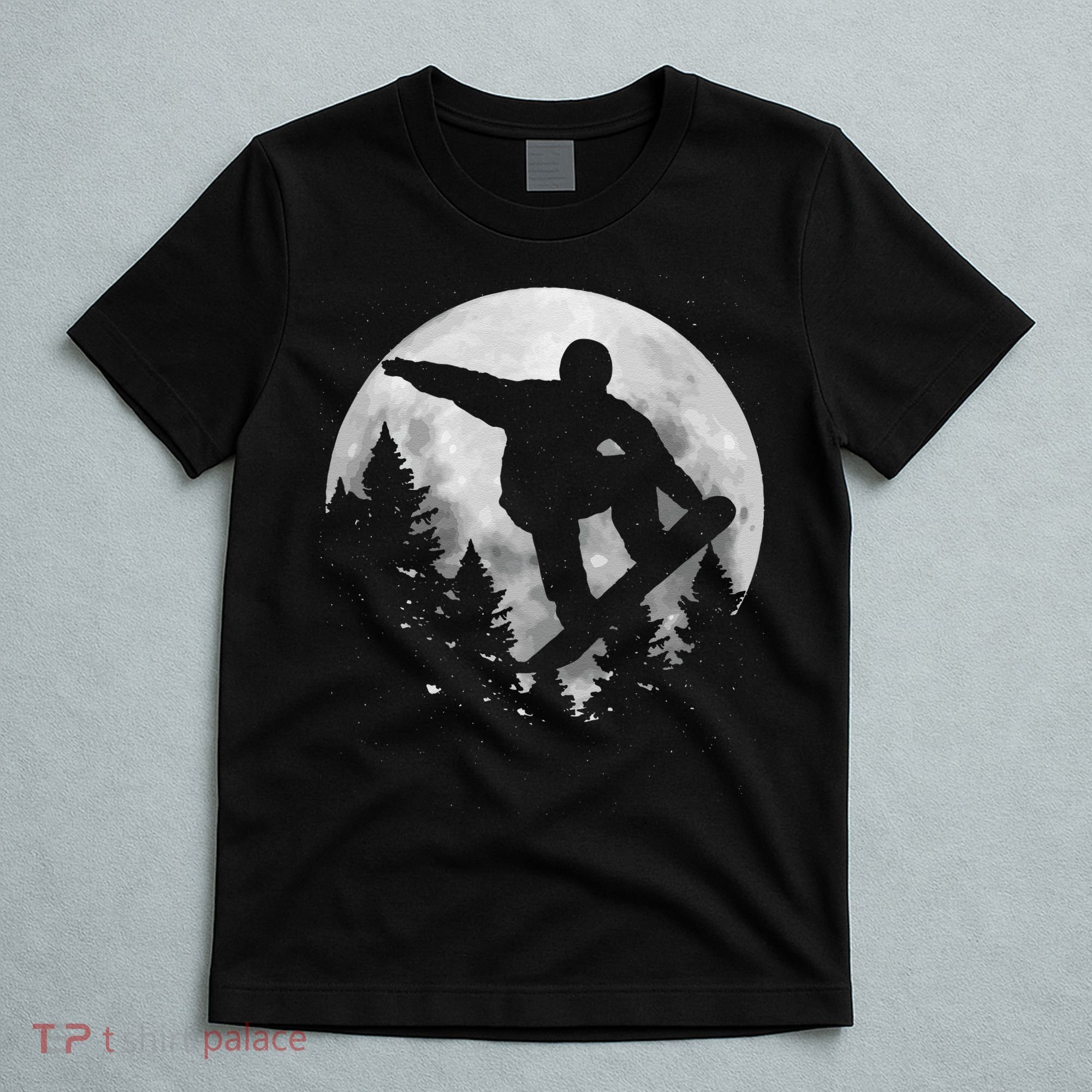 Snowboard Moon vintage Freestyle Snowboarding T-Shirt