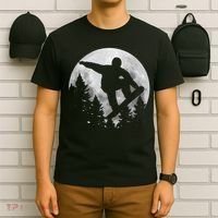 Snowboard Moon vintage Freestyle Snowboarding T-Shirt thumb 6