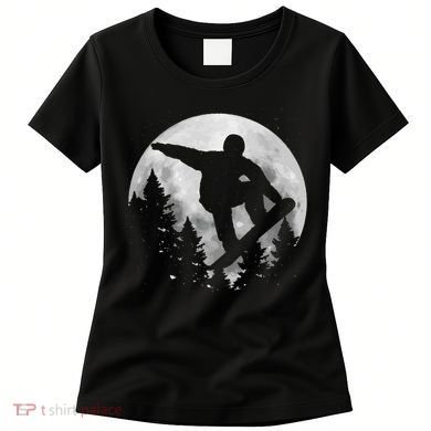 Snowboard Moon vintage Freestyle Snowboarding Women's T-Shirt