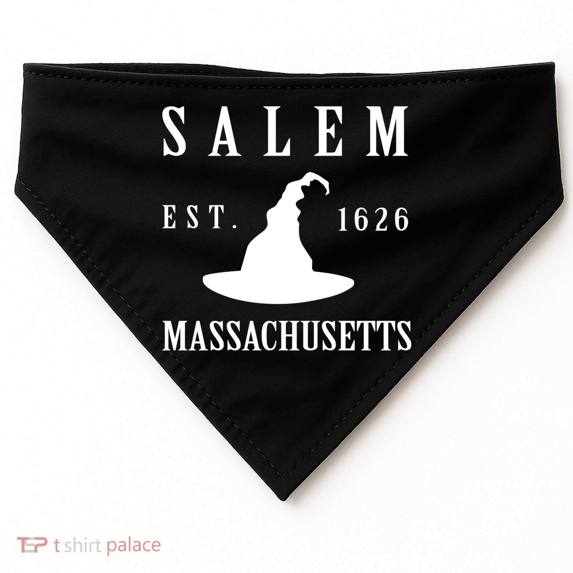 Salem Massachusetts Witch Gift USA-Made Doggie Bandana