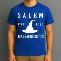 Salem Massachusetts Witch Gift T-Shirt thumb 3