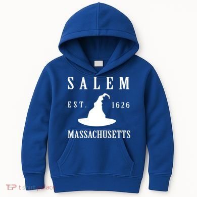 Salem Massachusetts Witch Gift Kids Hoodie