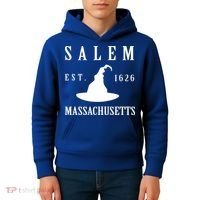 Salem Massachusetts Witch Gift Kids Hoodie thumb 4