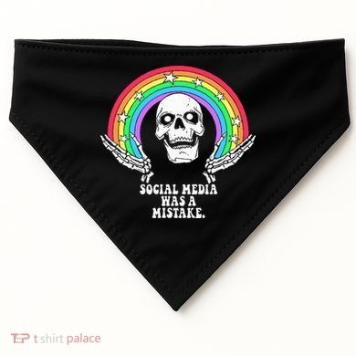 Social Media Was A Mistake USA-Made Doggie Bandana