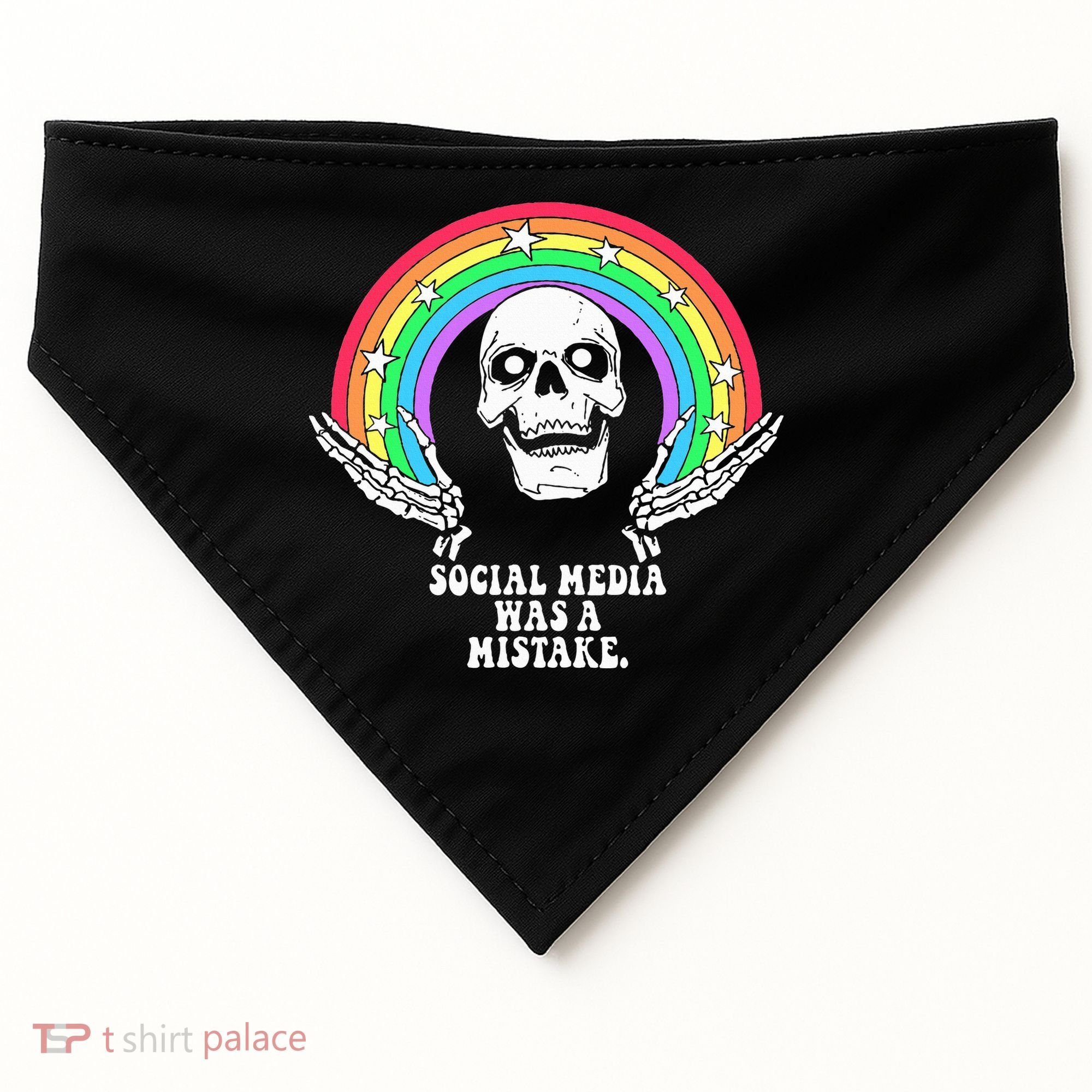 Social Media Was A Mistake USA-Made Doggie Bandana