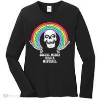 Social Media Was A Mistake Women's Long Sleeve Shirt thumb 0