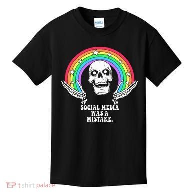 Social Media Was A Mistake Kids T-Shirt