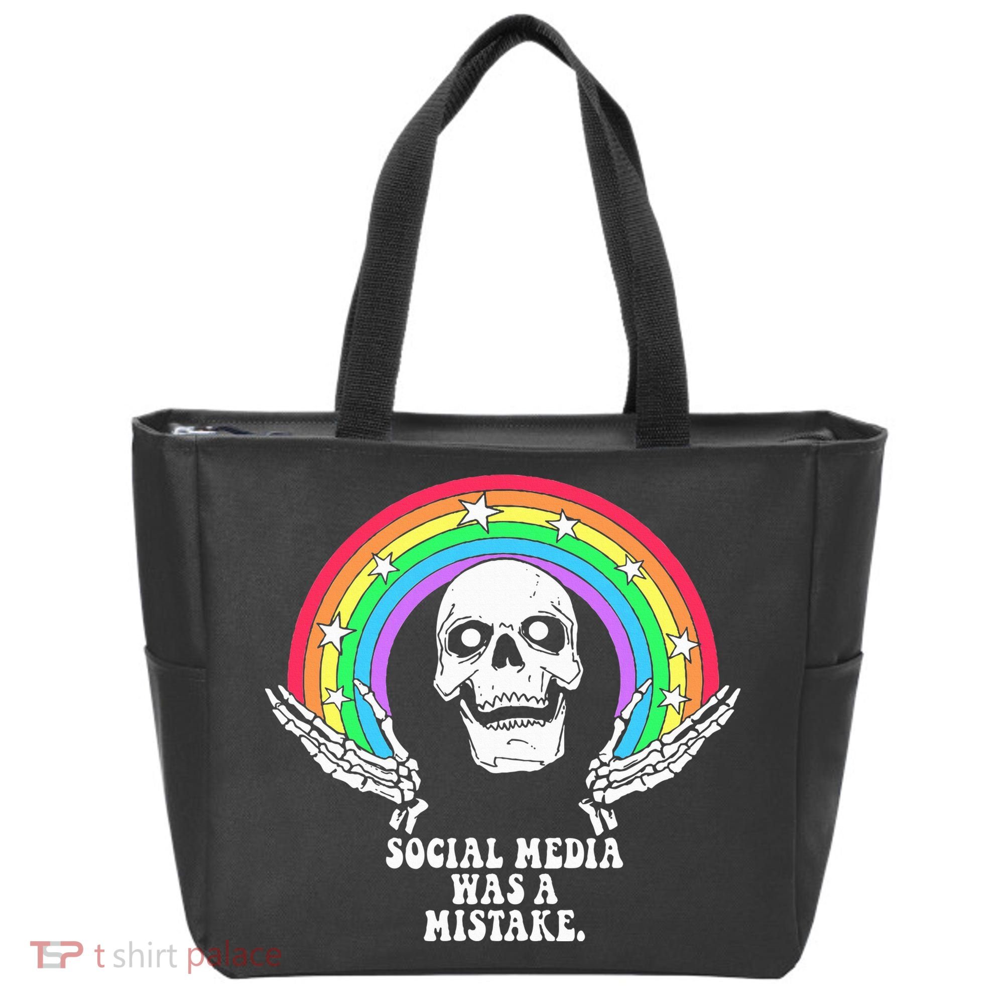 Social Media Was A Mistake Tote Bag