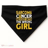 Sarcoma messed with the wrong girl Sarcoma Cancer USA-Made Doggie Bandana thumb 0
