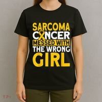 Sarcoma messed with the wrong girl Sarcoma Cancer T-Shirt thumb 4