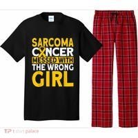 Sarcoma messed with the wrong girl Sarcoma Cancer Pajama Set thumb 0