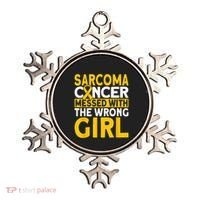 Sarcoma messed with the wrong girl Sarcoma Cancer Ornament thumb 0