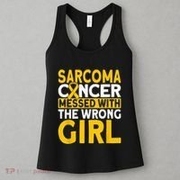 Sarcoma messed with the wrong girl Sarcoma Cancer Women's Tank Top thumb 3