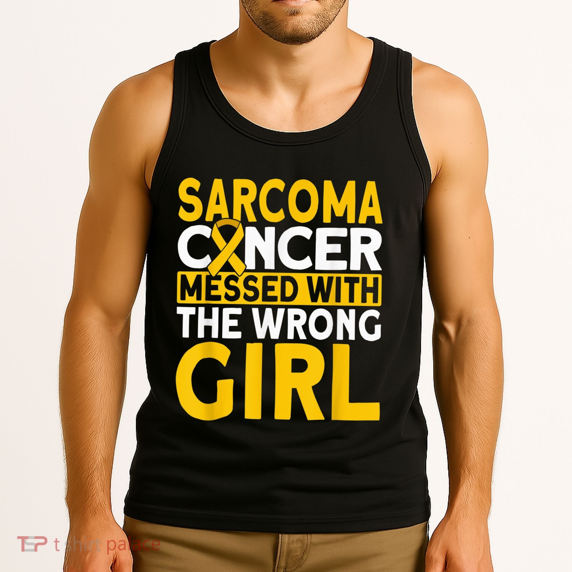 Sarcoma messed with the wrong girl Sarcoma Cancer Tank Top
