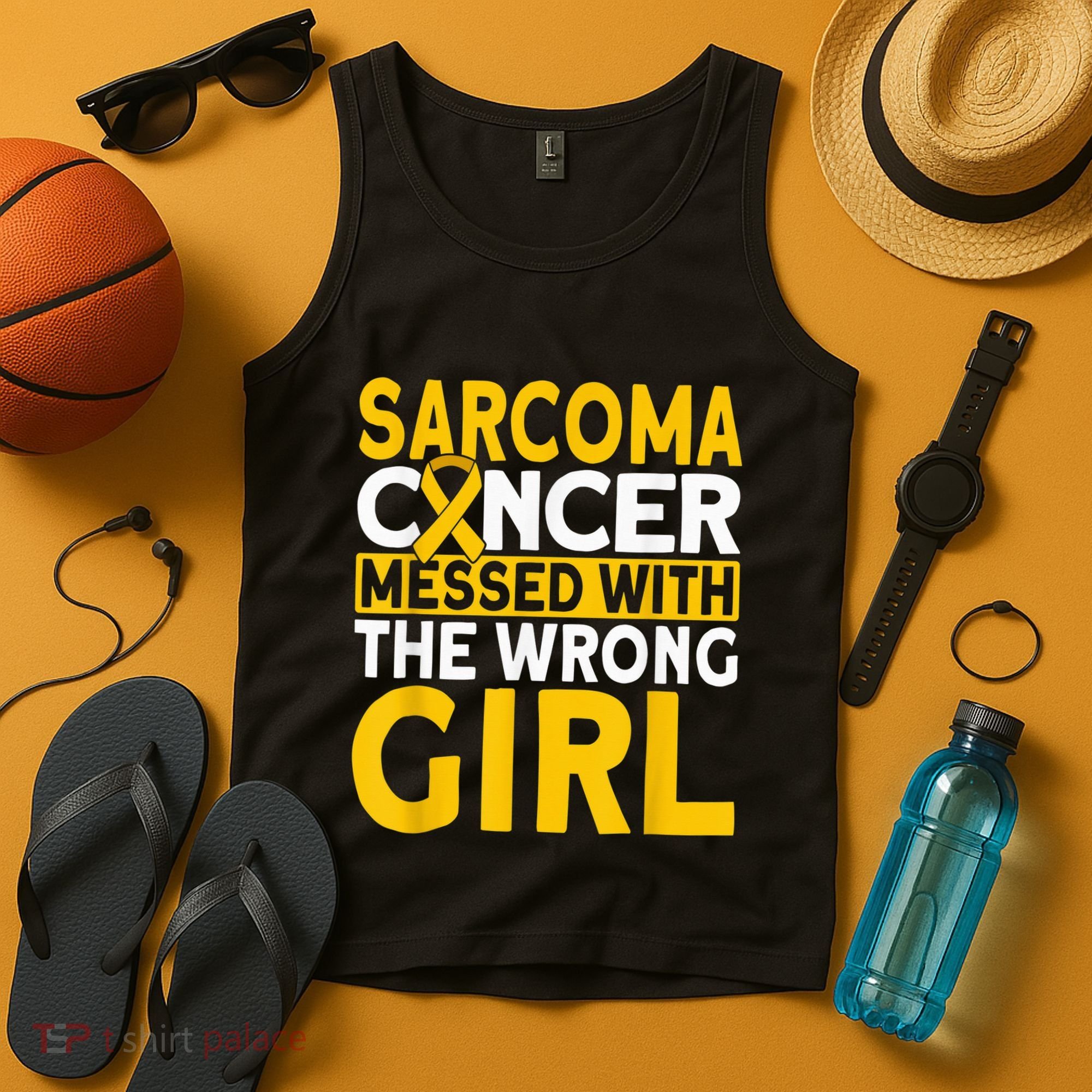 Sarcoma messed with the wrong girl Sarcoma Cancer Tank Top