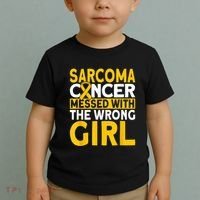 Sarcoma messed with the wrong girl Sarcoma Cancer Toddler T-Shirt thumb 2