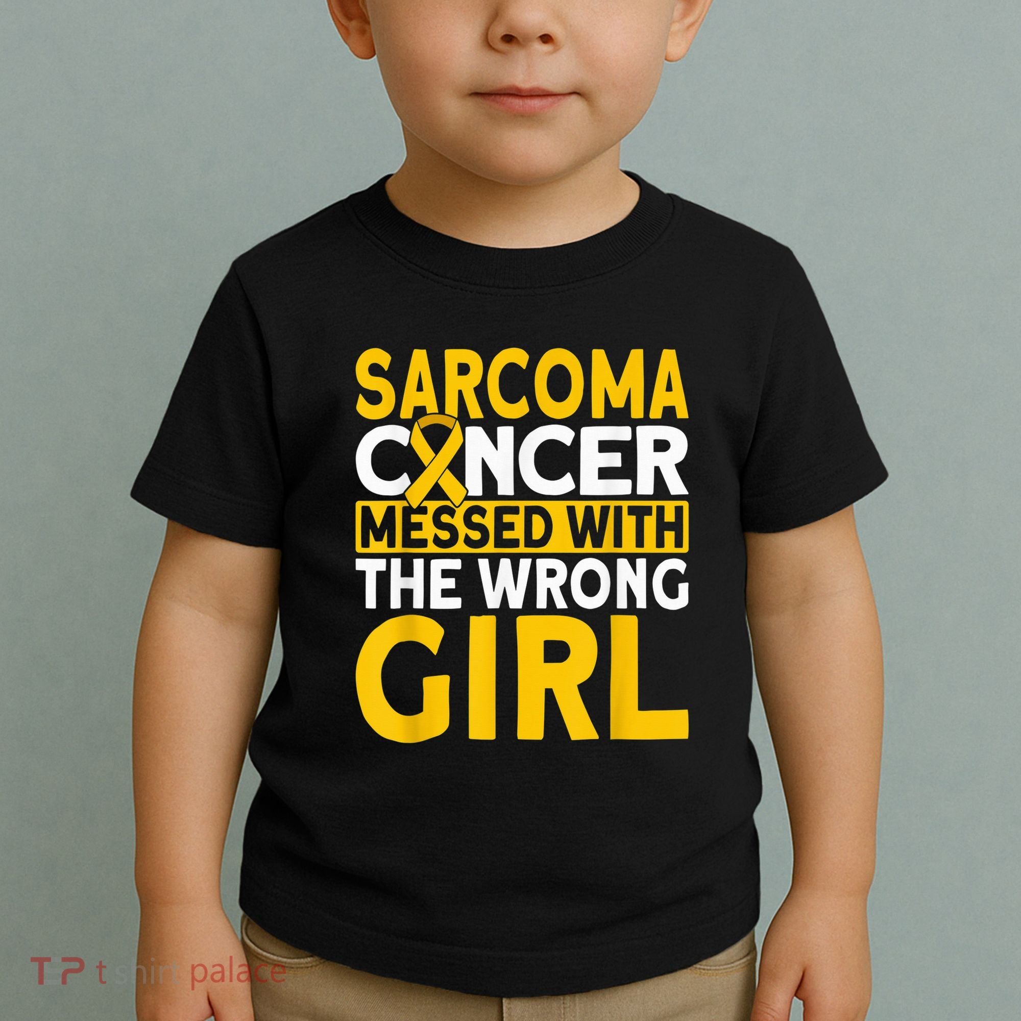 Sarcoma messed with the wrong girl Sarcoma Cancer Toddler T-Shirt