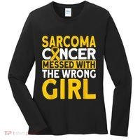 Sarcoma messed with the wrong girl Sarcoma Cancer Women's Long Sleeve Shirt thumb 0