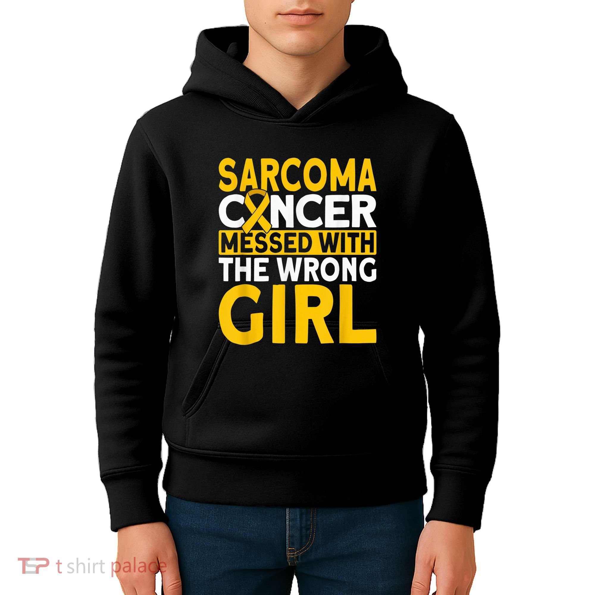 Sarcoma messed with the wrong girl Sarcoma Cancer Kids Hoodie