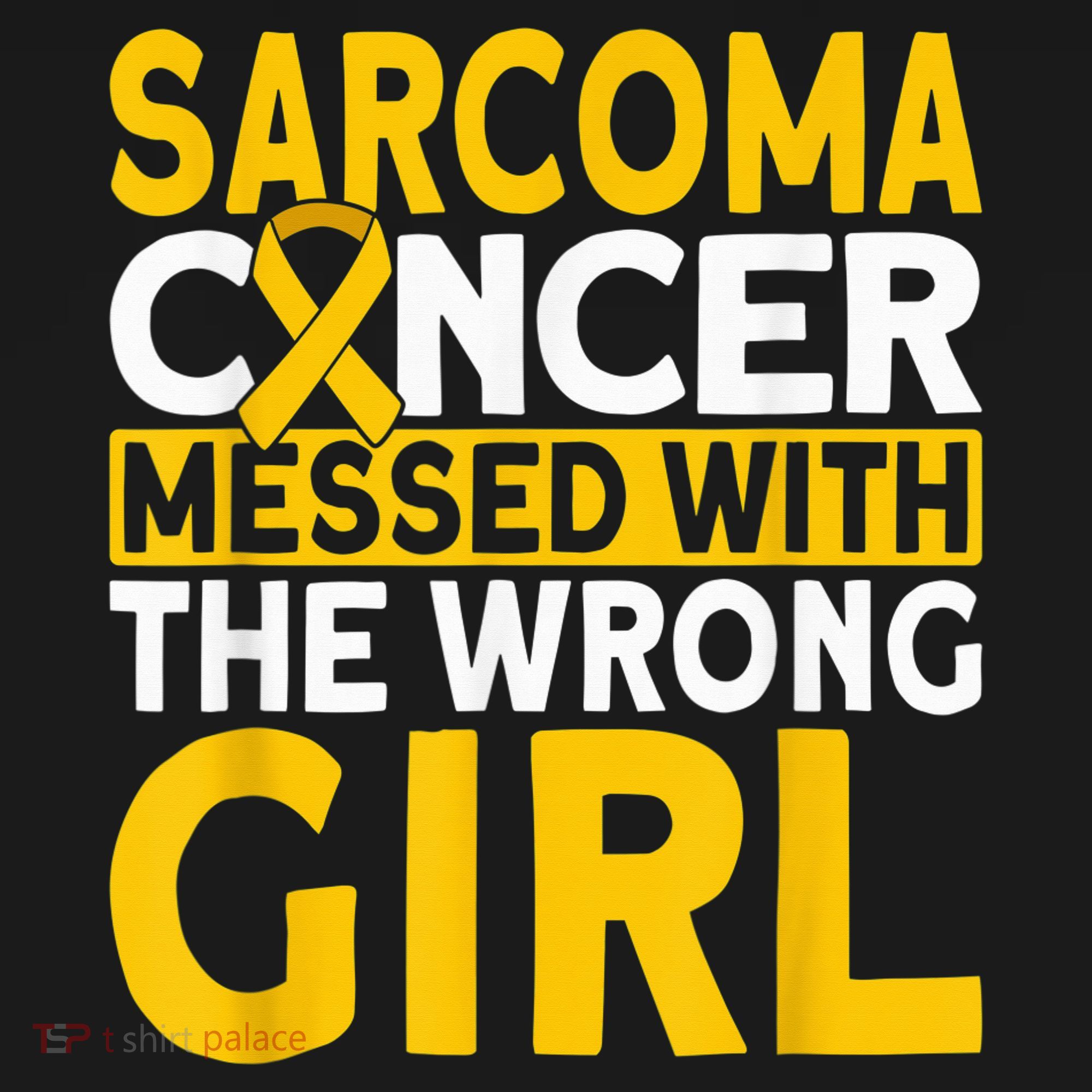 Sarcoma messed with the wrong girl Sarcoma Cancer Kids Long Sleeve Shirt