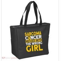 Sarcoma messed with the wrong girl Sarcoma Cancer Tote Bag thumb 2