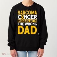 Sarcoma Messed With The Wrong Dad Sarcoma Cancer Awareness Cool Gift Women's Sweatshirt thumb 0