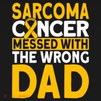 Sarcoma Messed With The Wrong Dad Sarcoma Cancer Awareness Cool Gift USA-Made Doggie Bandana thumb 2