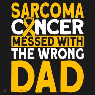 Sarcoma Messed With The Wrong Dad Sarcoma Cancer Awareness Cool Gift Cooling Performance Crew T-Shirt