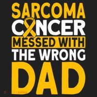 Sarcoma Messed With The Wrong Dad Sarcoma Cancer Awareness Cool Gift Beanie thumb 2