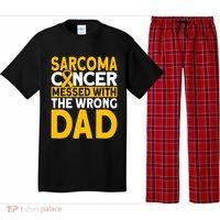 Sarcoma Messed With The Wrong Dad Sarcoma Cancer Awareness Cool Gift Pajama Set thumb 0