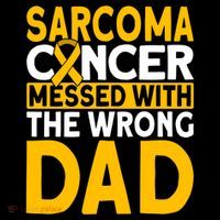 Sarcoma Messed With The Wrong Dad Sarcoma Cancer Awareness Cool Gift Women's Hoodie thumb 2