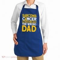 Sarcoma Messed With The Wrong Dad Sarcoma Cancer Awareness Cool Gift Apron thumb 2
