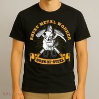 Sheet Metal Worker Funny Sons Of S L T-Shirt thumb 3
