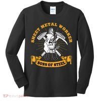 Sheet Metal Worker Funny Sons Of S L Kids Long Sleeve Shirt thumb 0
