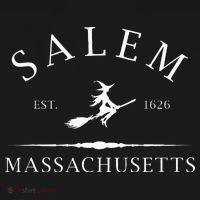 Salem Massachusetts Witch Est 1626 Letter Hoodie thumb 7