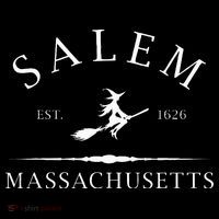 Salem Massachusetts Witch Est 1626 Letter Women's Hoodie thumb 2