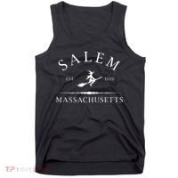 Salem Massachusetts Witch Est 1626 Letter Tank Top thumb 0