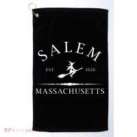 Salem Massachusetts Witch Est 1626 Letter Golf Towel thumb 0