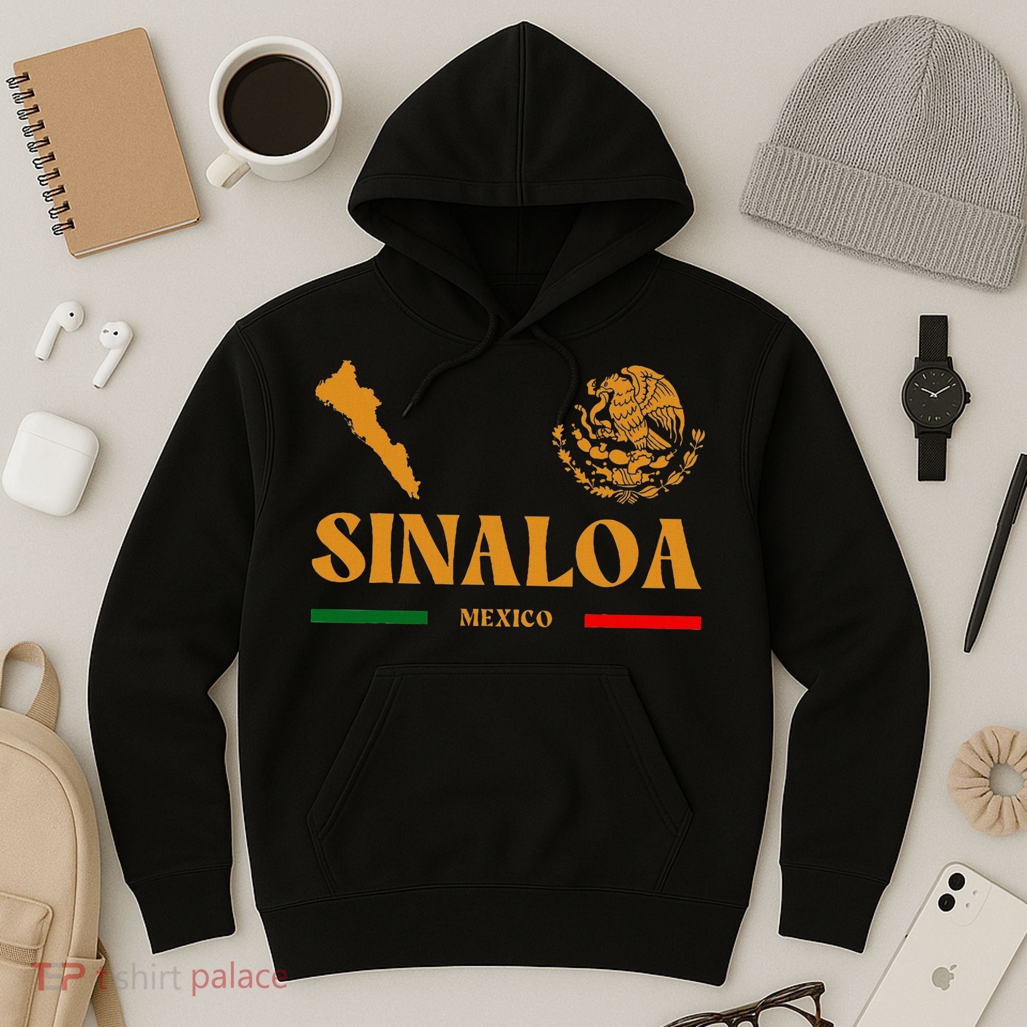 Sinaloa Mexico With Mexican Emblem Sinaloa Hoodie